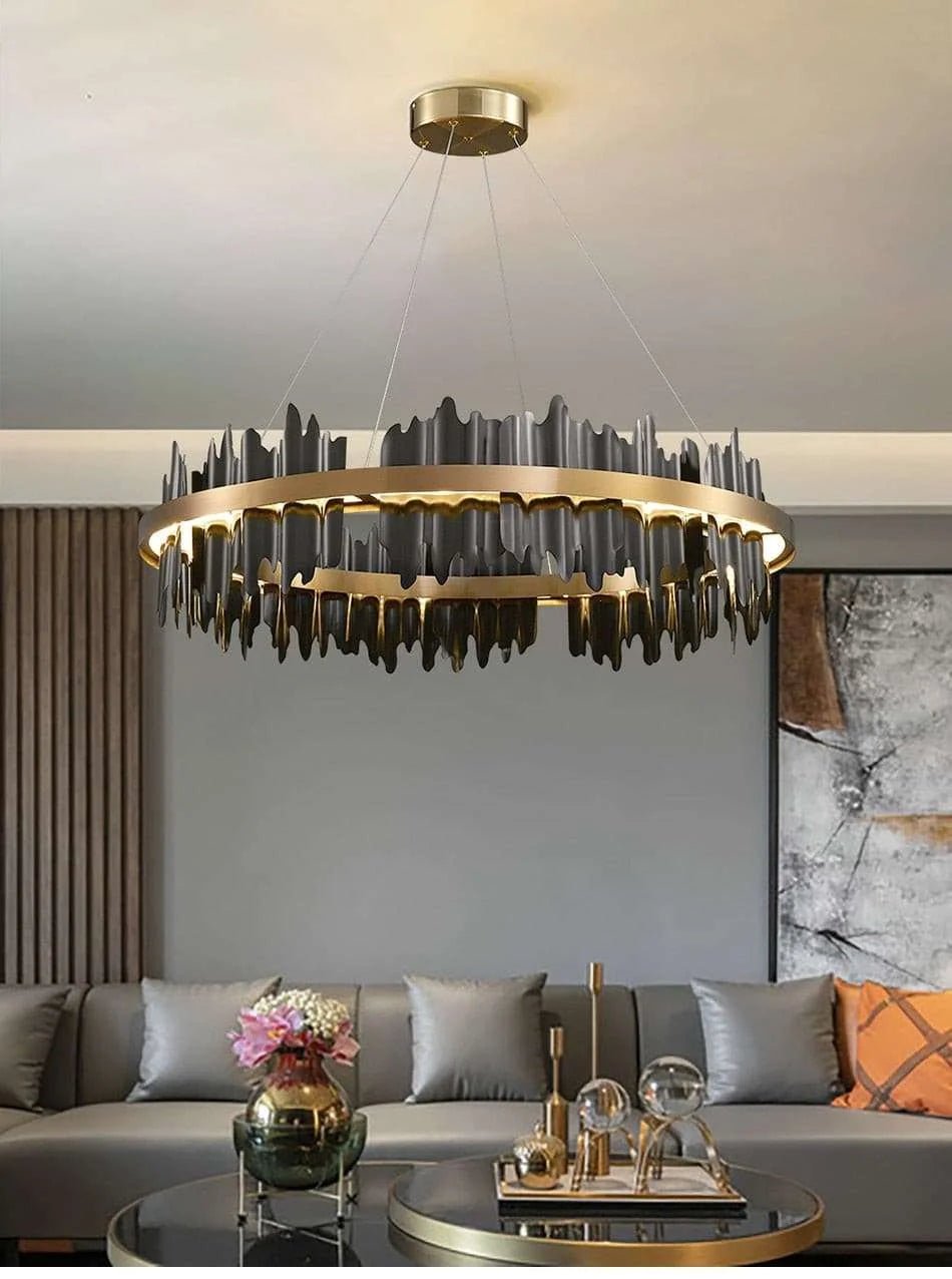 Modern Creative Circle LED Chandelier - Julia M LifeStyles