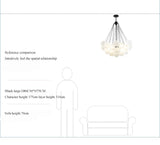 Modern Frosted Glass Ball Ceiling Chandelier Black Gold Pendant Lights 19/37 Glass Hanging Lamp for Dining Living Room - Julia M LifeStyles