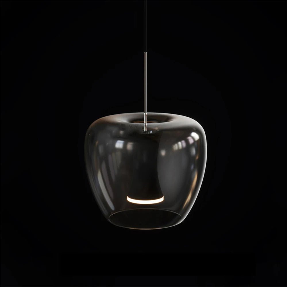 Modern Glass LED Pendant Lights Clear Hanging Lamp - Julia M LifeStyles