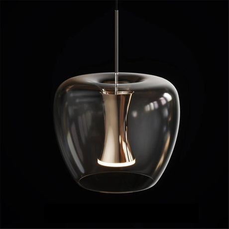 Modern Glass LED Pendant Lights Clear Hanging Lamp - Julia M LifeStyles