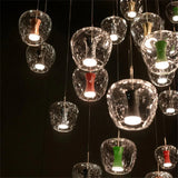Modern Glass LED Pendant Lights Clear Hanging Lamp - Julia M LifeStyles