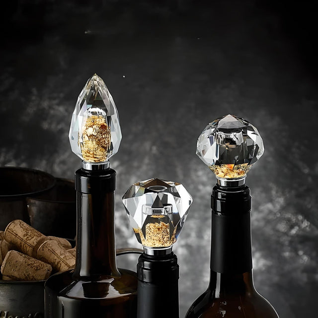 Elegant Glass Wine & Champagne Stopper - Julia M LifeStyles