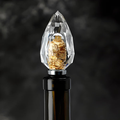 "Modern Glass Wine & Champagne Stopper" - Julia M LifeStyles