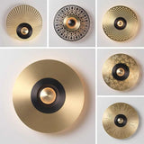 Modern Gold Oval LED Wall Sconce - Julia M LifeStyles