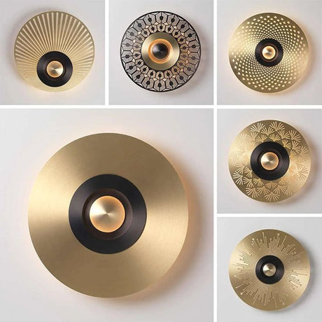 Modern Gold Oval LED Wall Sconce - Julia M LifeStyles