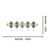 Modern Gold Wall Mount Coat Rack with 5 Hooks - Julia M LifeStyles