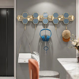 Modern Gold Wall Mount Coat Rack with 5 Hooks - Julia M LifeStyles