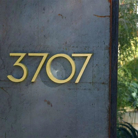 Modern Golden Door Numbers - Julia M LifeStyles