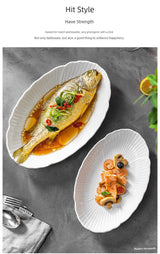 Modern Housewife Special Classy Oval Deep Plates Steamed Fish - Julia M LifeStyles