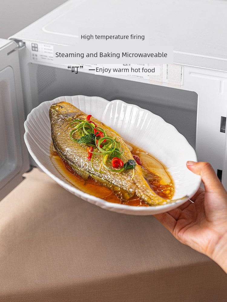 Modern Housewife Special Classy Oval Deep Plates Steamed Fish - Julia M LifeStyles