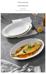 Modern Housewife Special Classy Oval Deep Plates Steamed Fish - Julia M LifeStyles