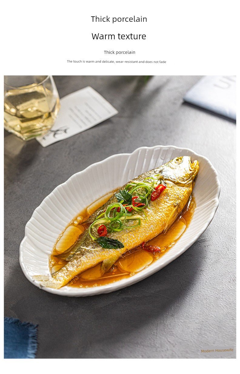 Modern Housewife Special Classy Oval Deep Plates Steamed Fish - Julia M LifeStyles