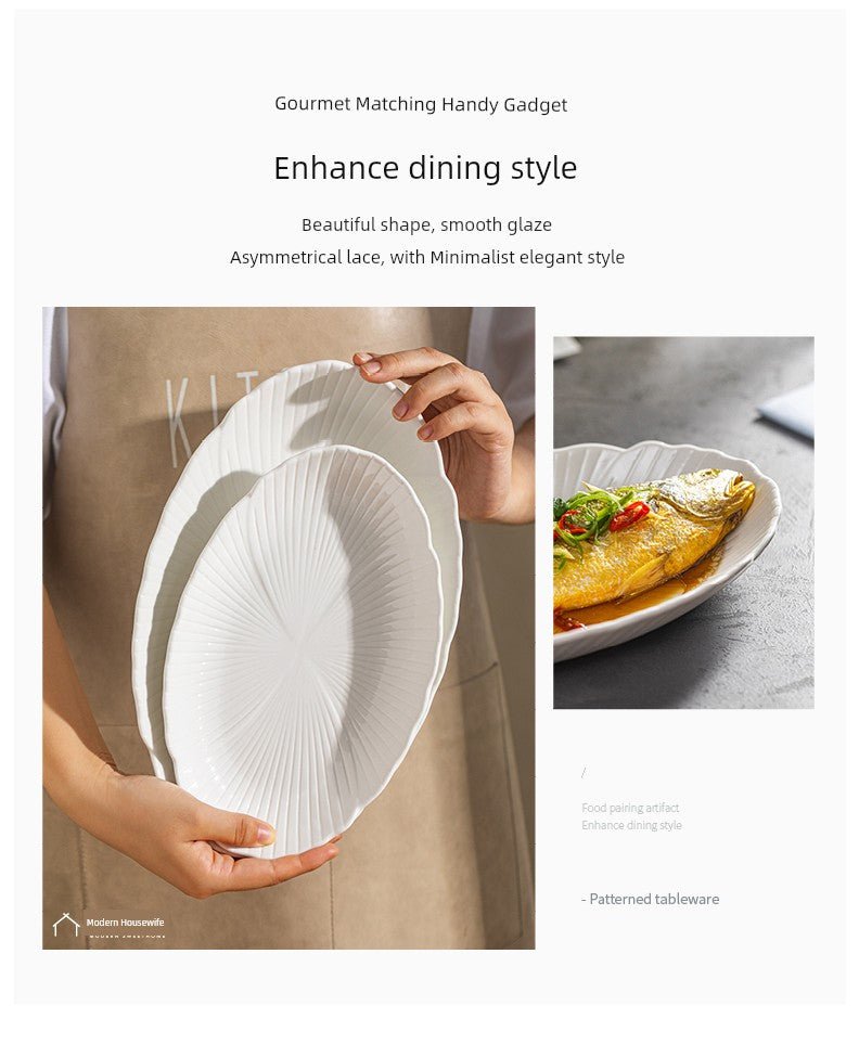 Modern Housewife Special Classy Oval Deep Plates Steamed Fish - Julia M LifeStyles