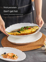 Modern Housewife Special Classy Oval Deep Plates Steamed Fish - Julia M LifeStyles