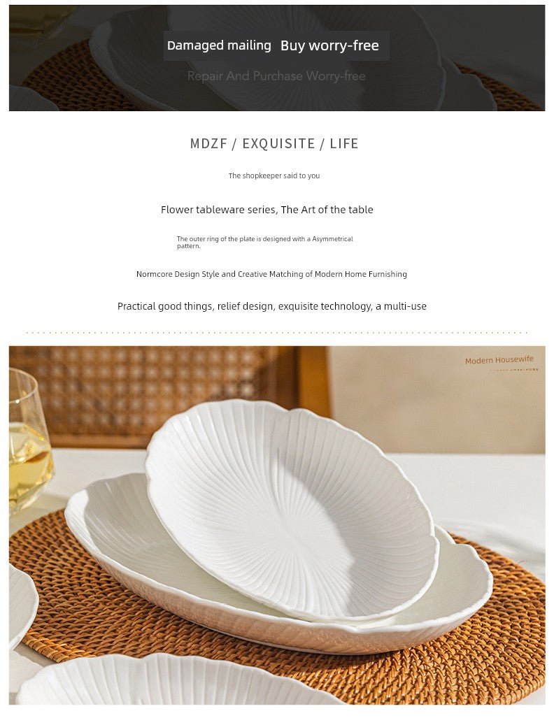 Modern Housewife Special Classy Oval Deep Plates Steamed Fish - Julia M LifeStyles