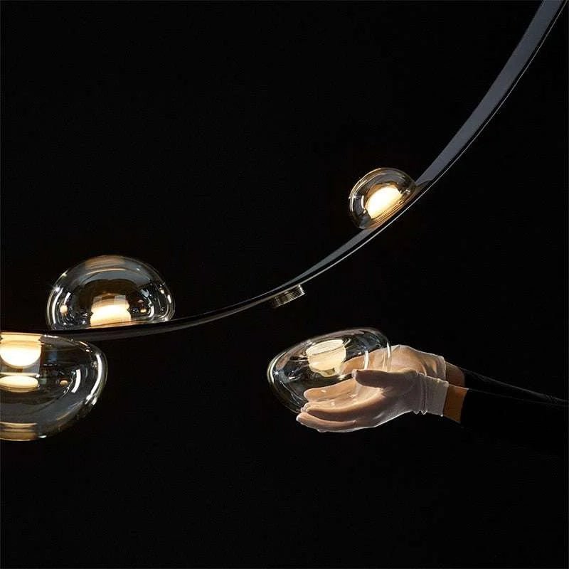 Modern Leather LED Pendant - Decor with Style & Efficiency - Julia M LifeStyles