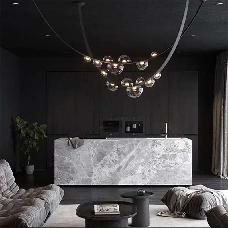 Modern Leather LED Pendant - Decor with Style & Efficiency - Julia M LifeStyles