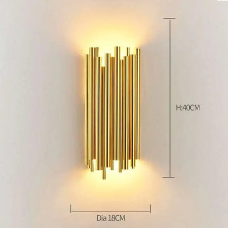 Modern Light Luxury Crystal Gold Wall Lamps - Julia M LifeStyles