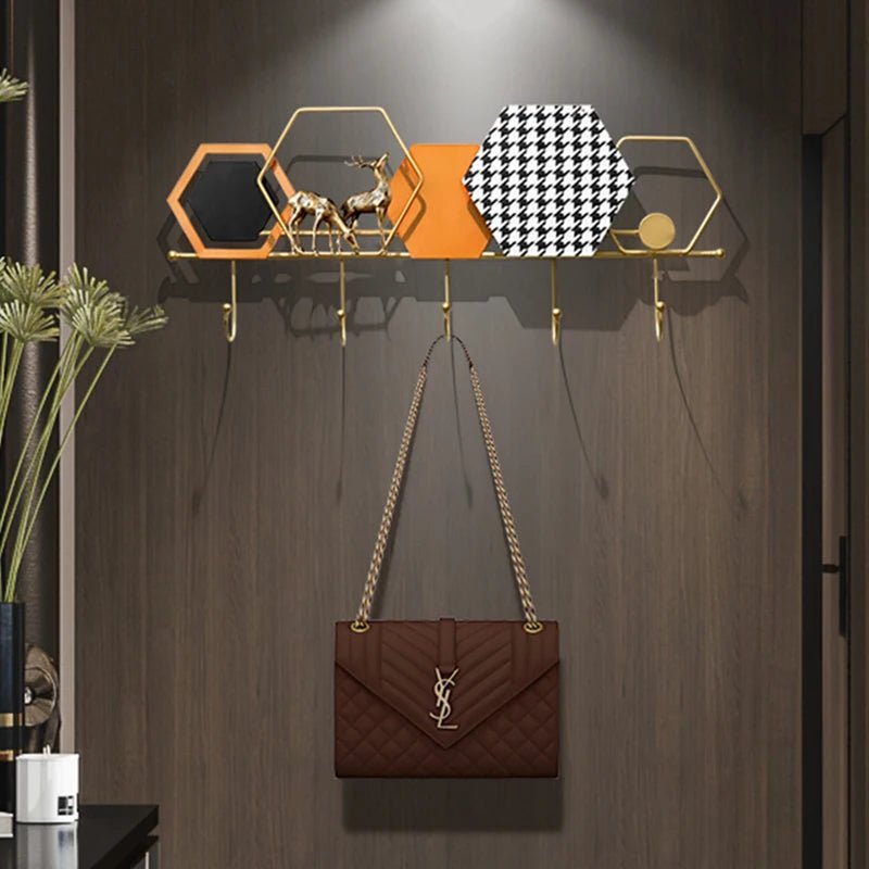 Modern Metal Coat Rack with 5 Hooks - Julia M LifeStyles