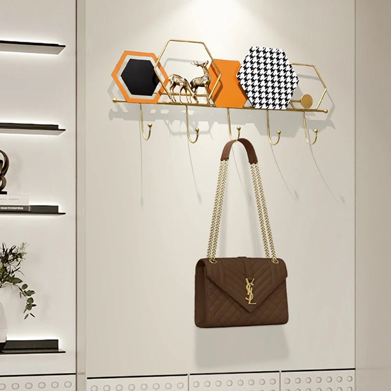 Modern Metal Coat Rack with 5 Hooks - Julia M LifeStyles