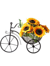 Modern Minimalist Bicycle Flower Basket Wall Decor - Julia M LifeStyles