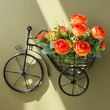 Modern Minimalist Bicycle Flower Basket Wall Decor - Julia M LifeStyles