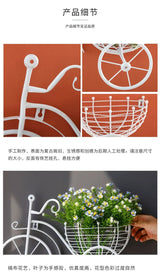 Modern Minimalist Bicycle Flower Basket Wall Decor - Julia M LifeStyles