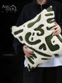 Modern Minimalist Ins Style Cream Style Pillow Classy Green Abstract Graphic Accessible Luxury Classy Hotel Sofa Cushion - Julia M LifeStyles