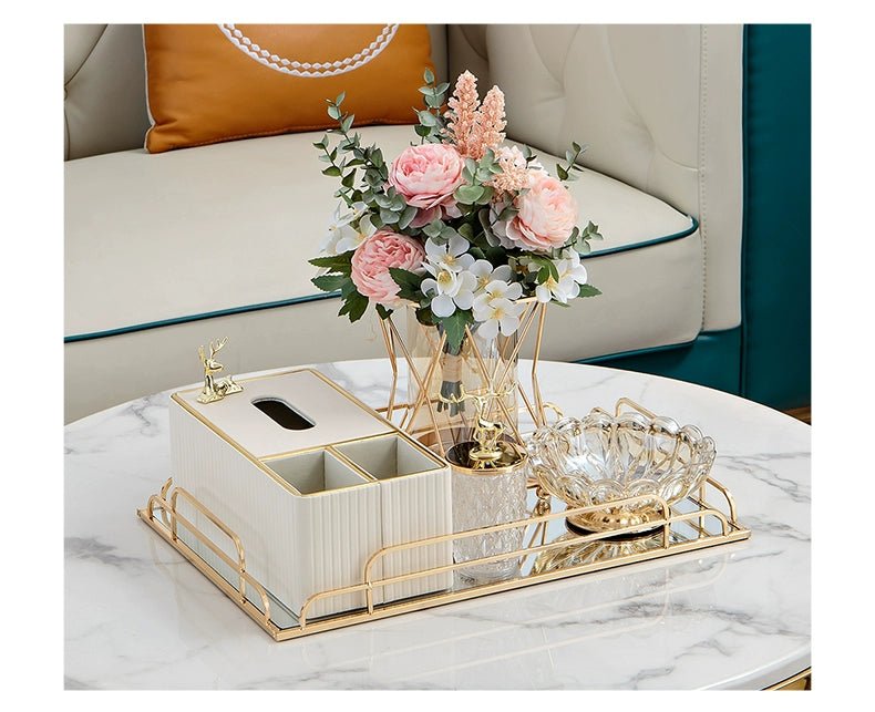 Elegant Multi-Functional Leather Tissue Box for Stylish Living Spaces - Julia M LifeStyles