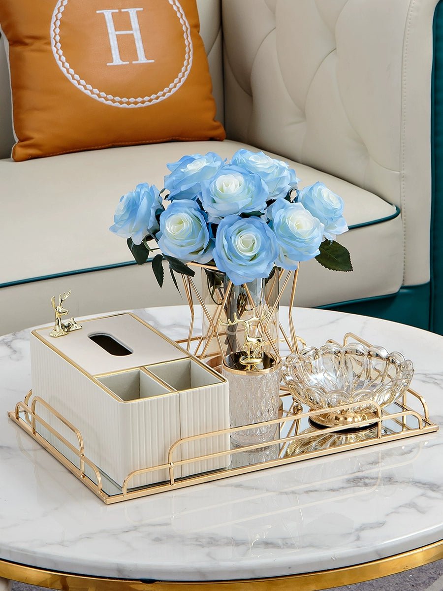 Elegant Multi-Functional Leather Tissue Box for Stylish Living Spaces - Julia M LifeStyles