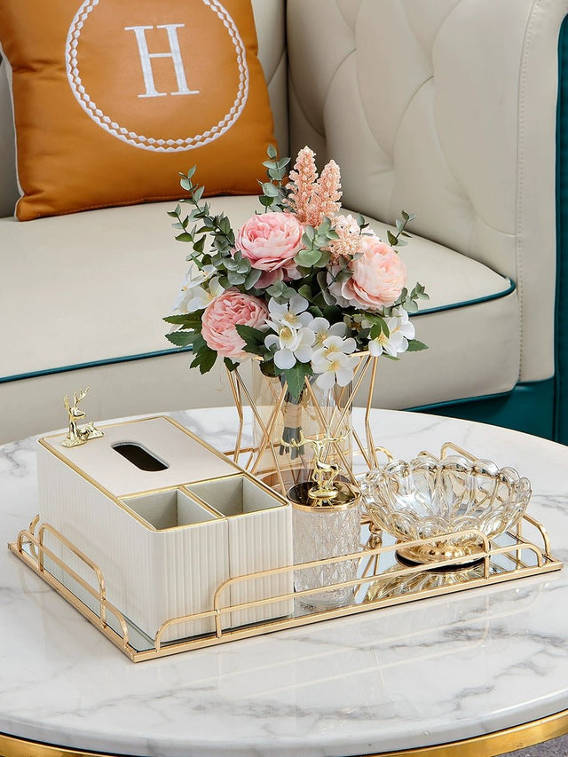 Elegant Multi-Functional Leather Tissue Box for Stylish Living Spaces - Julia M LifeStyles