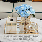 Elegant Multi-Functional Leather Tissue Box for Stylish Living Spaces - Julia M LifeStyles