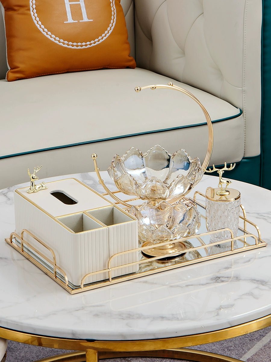 Elegant Multi-Functional Leather Tissue Box for Stylish Living Spaces - Julia M LifeStyles