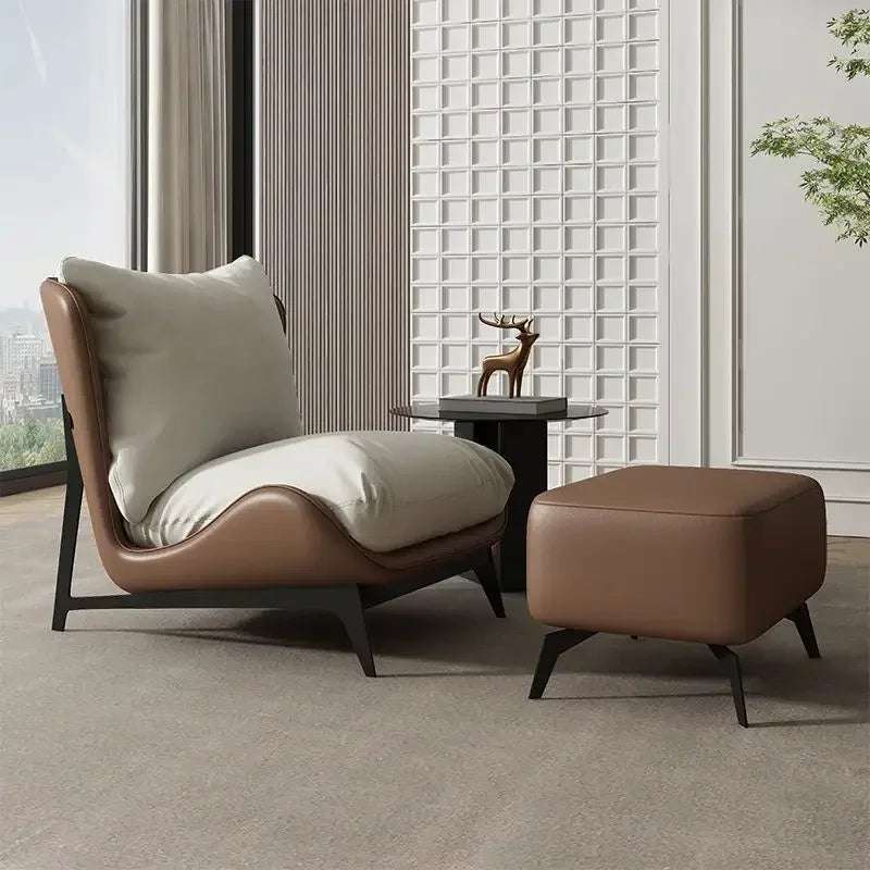 Modern Nordic Luxury Leather Chair - Julia M LifeStyles