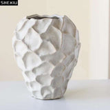 Modern Pleated Ceramic Flower Pot - Julia M LifeStyles