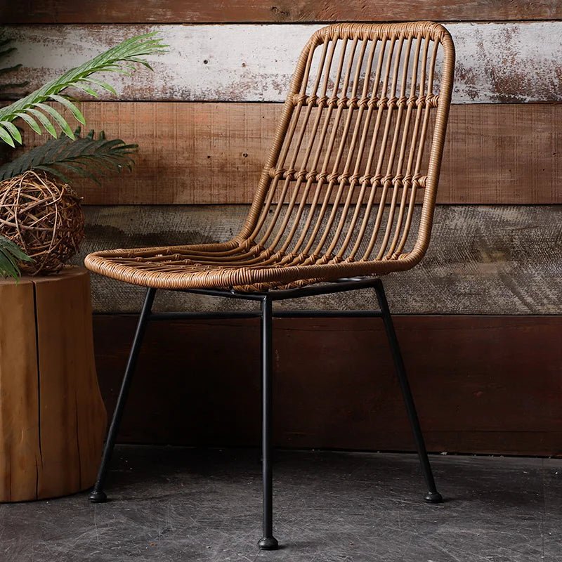 "Modern Rattan Dining Armchair - Nordic Design" - Julia M LifeStyles