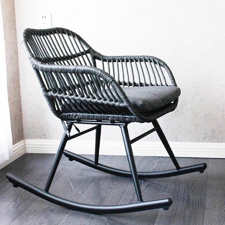 "Modern Rattan Dining Armchair - Nordic Design" - Julia M LifeStyles