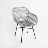 "Modern Rattan Dining Armchair - Nordic Design" - Julia M LifeStyles