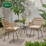 "Modern Rattan Dining Armchair - Nordic Design" - Julia M LifeStyles