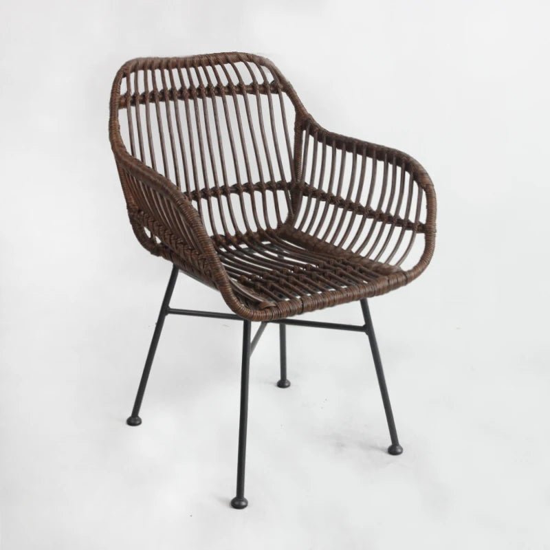 "Modern Rattan Dining Armchair - Nordic Design" - Julia M LifeStyles