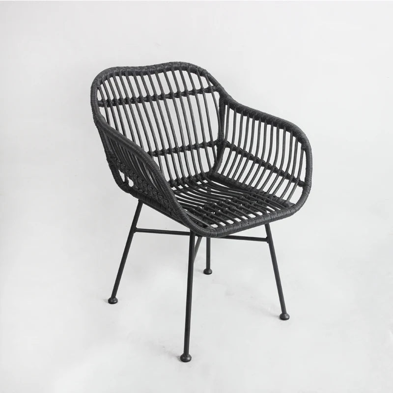 "Modern Rattan Dining Armchair - Nordic Design" - Julia M LifeStyles