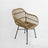 "Modern Rattan Dining Armchair - Nordic Design" - Julia M LifeStyles