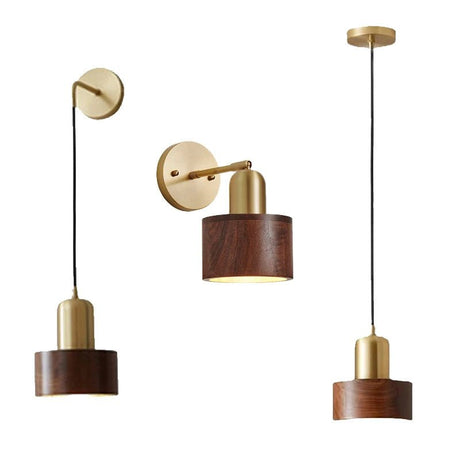 Modern Retro Walnut Wood Lamps - Julia M LifeStyles