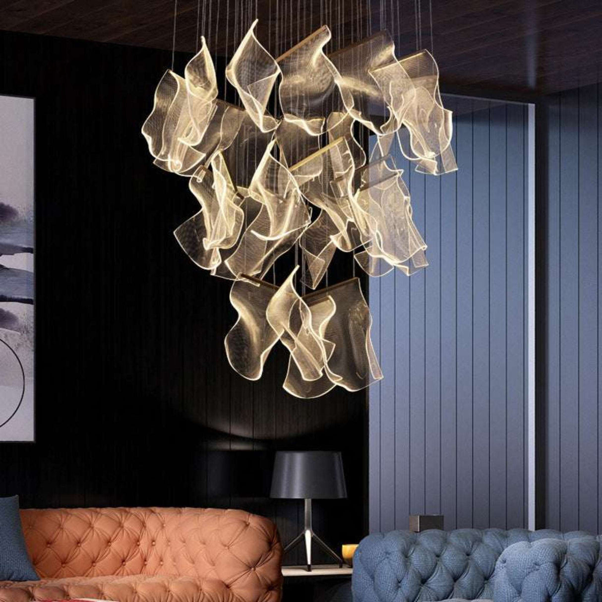 Modern Rotating LED Chandelier - Julia M LifeStyles