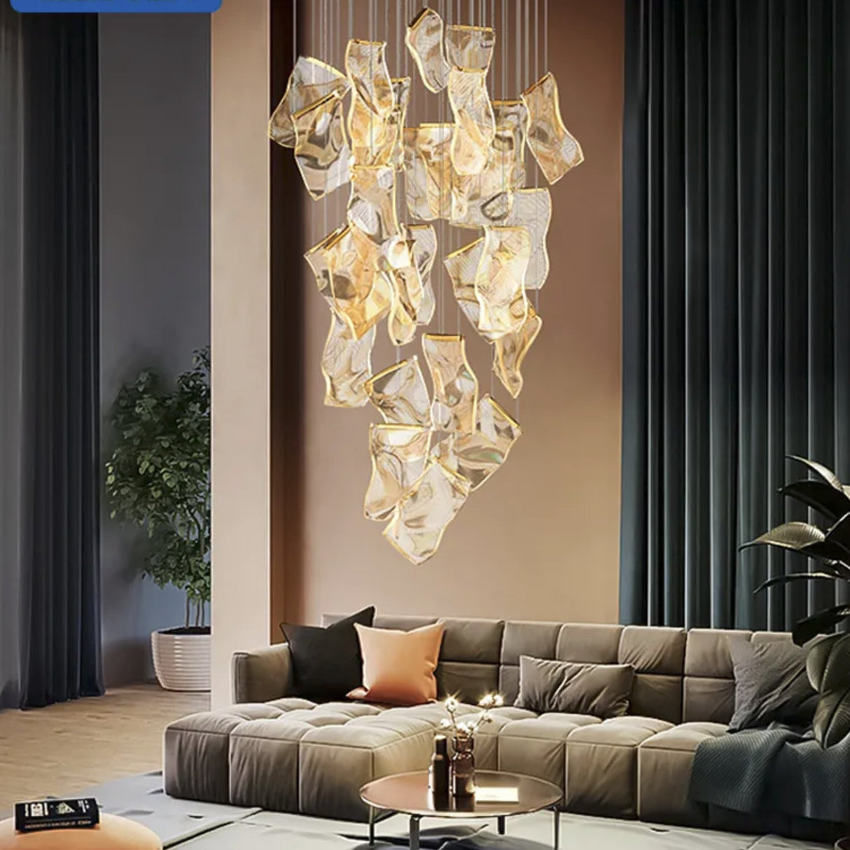 Modern Rotating LED Chandelier - Julia M LifeStyles