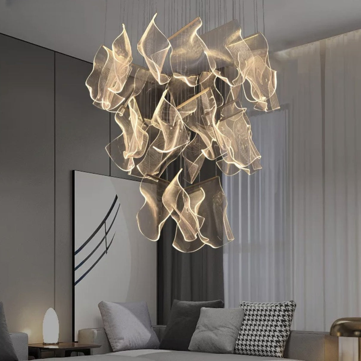 Modern Rotating LED Chandelier - Julia M LifeStyles