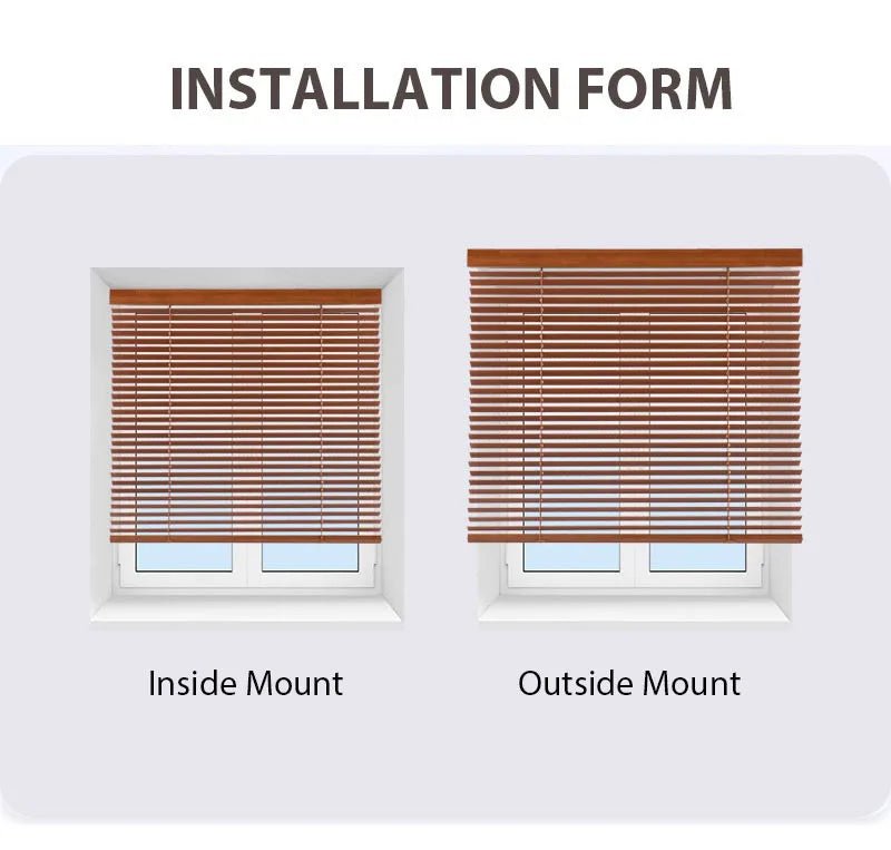 Motorized electric faux wood blinds shutter wooden curtain blinds shades window - Julia M LifeStyles