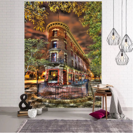 Mystery Library Vintage Bookshelf Tapestry - Julia M LifeStyles