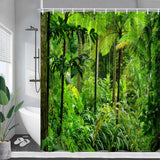 Nature Forest Landscape Shower Curtain - Eco - Friendly Rainforest Decor - Julia M LifeStyles