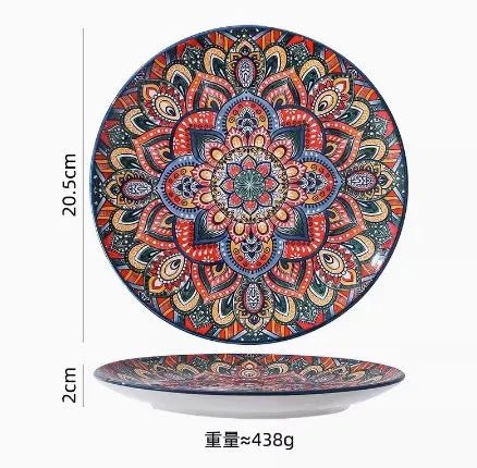 New Bohemian Style Ceramic Household Dishes with Handles - Julia M LifeStyles